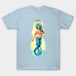 Blue Bottled Mermaid T-Shirt